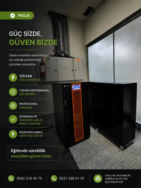 Doğa Koleji Kesintisiz Enerji Altyapısı
